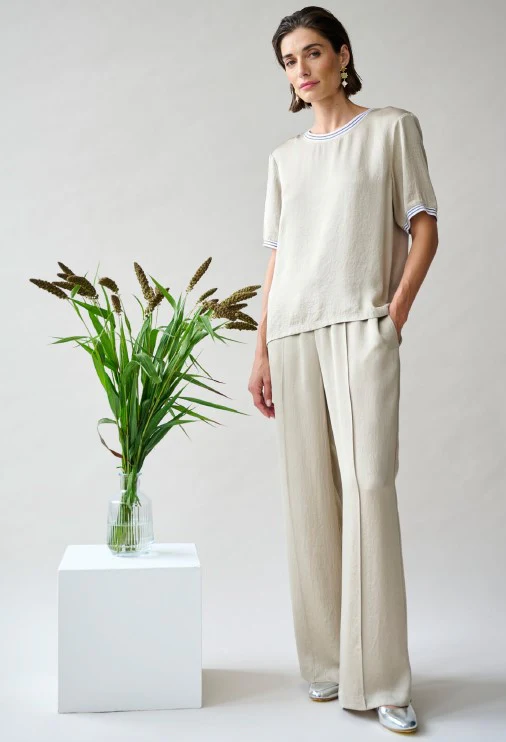 T-shirts korte mouw beige Margittes - Image 2