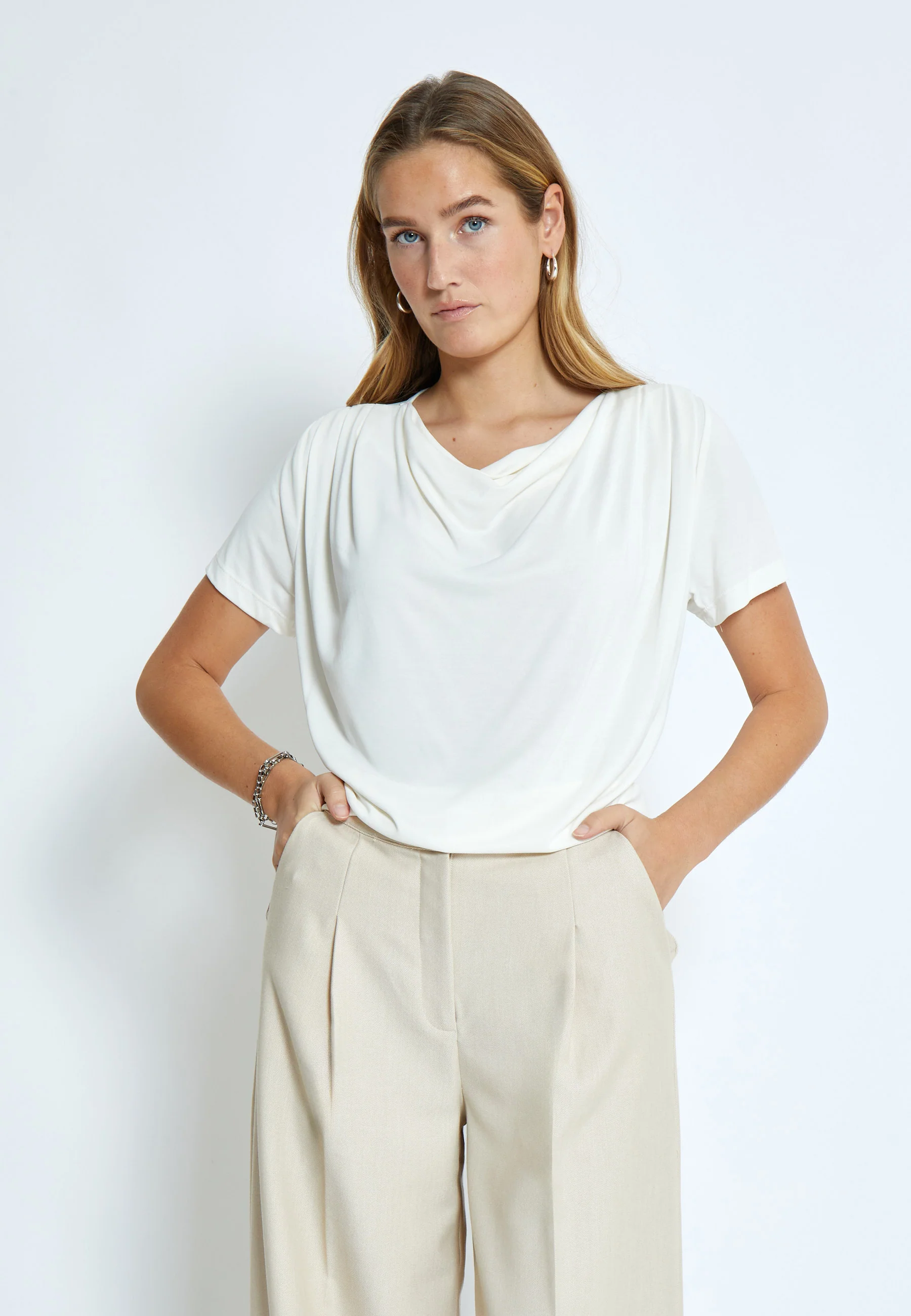 T-shirts korte mouw beige Minus