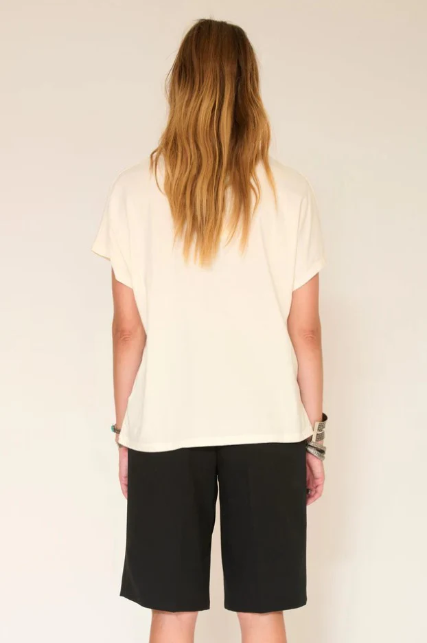 T-shirts korte mouw beige MKT studio - Image 2