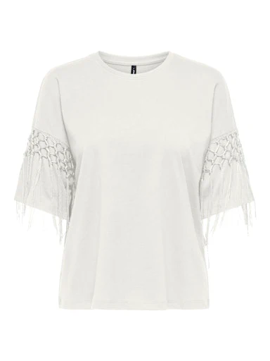 T-shirts korte mouw beige ONLY