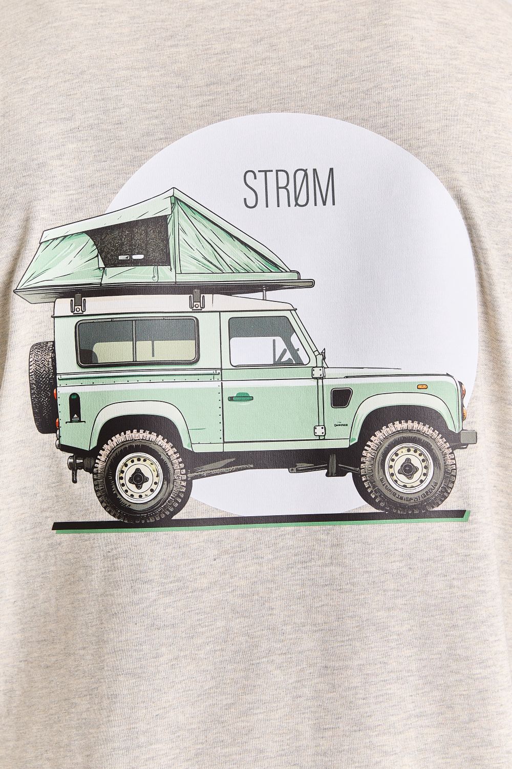 T-shirts korte mouw beige STRØM - Image 3