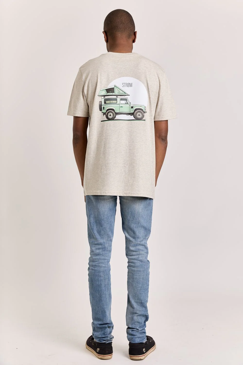 T-shirts korte mouw beige STRØM - Image 4