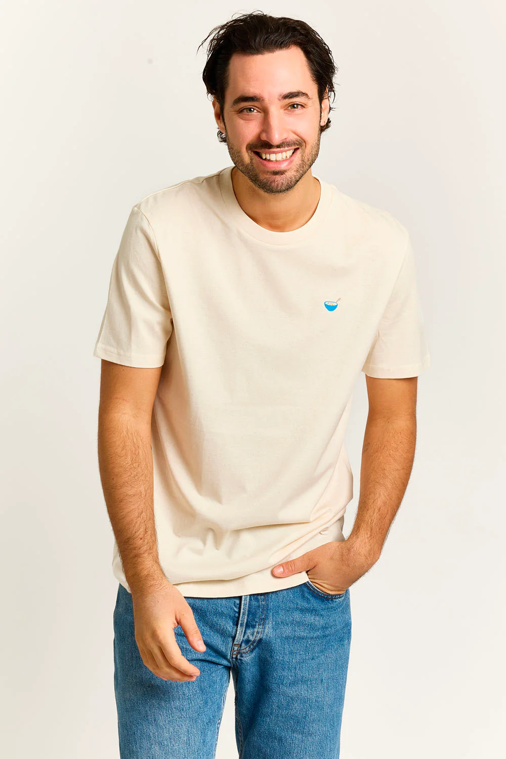 T-shirts korte mouw beige STRØM