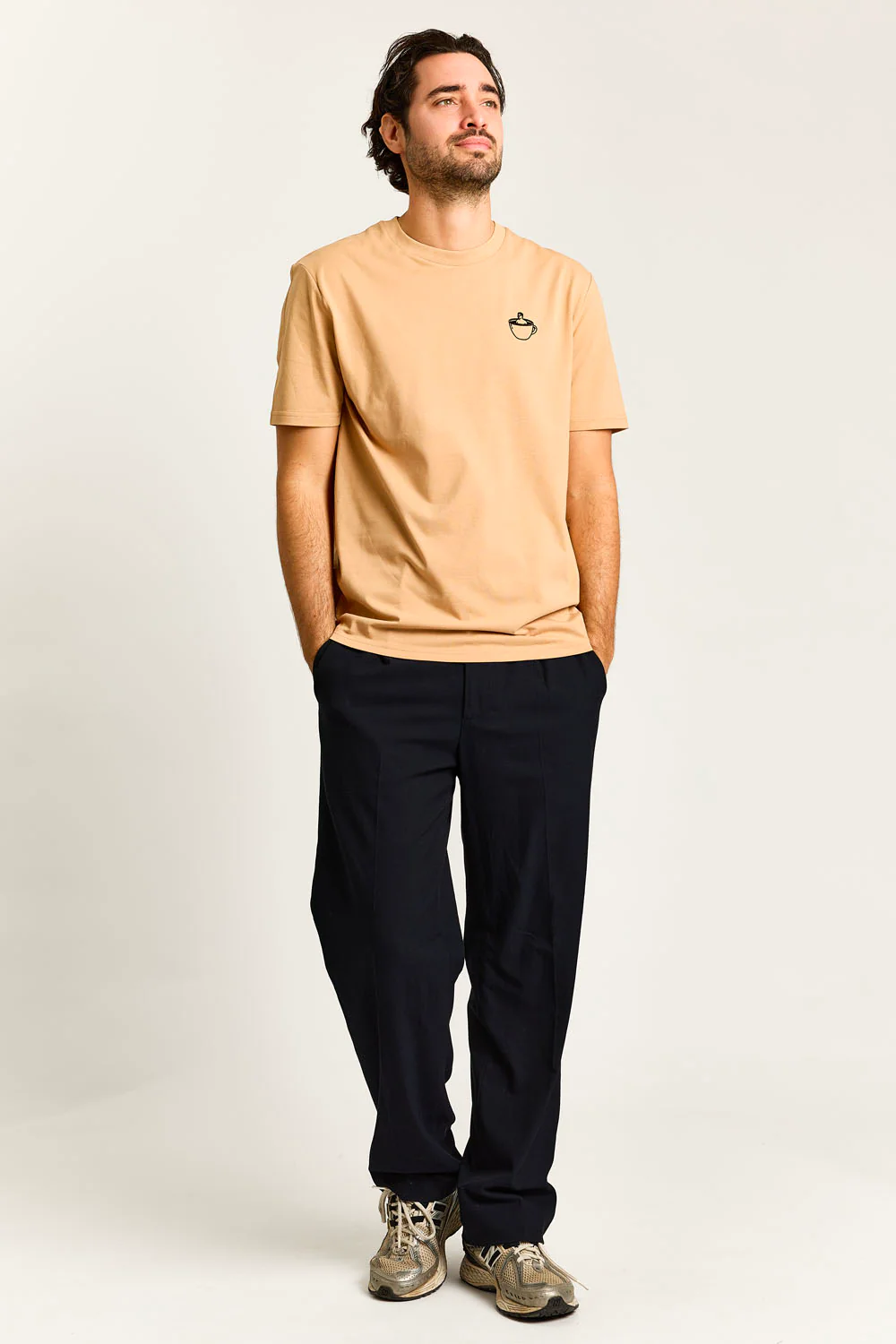 T-shirts korte mouw beige STRØM