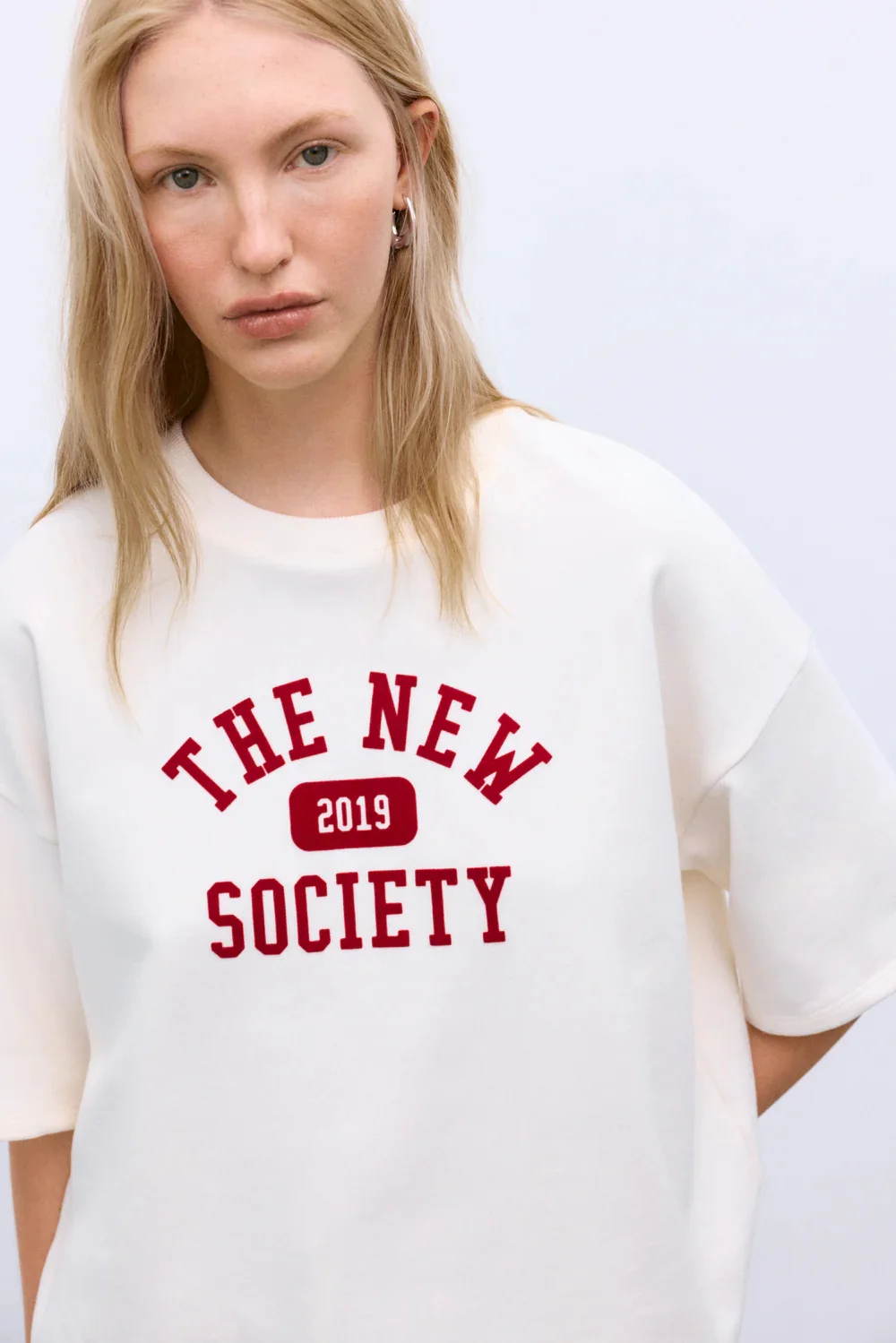 T-shirts korte mouw beige The New Society