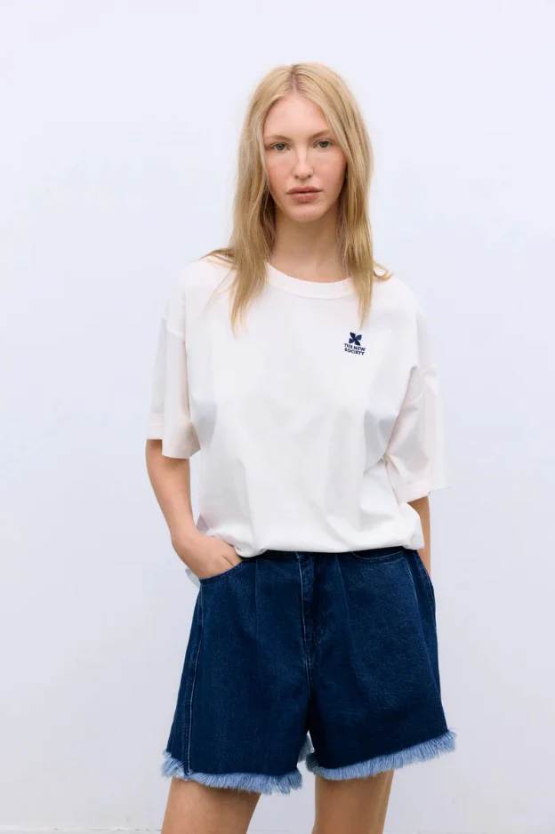 T-shirts korte mouw beige The New Society