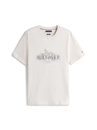 T-shirts korte mouw beige Tommy Hilfiger - Image 4