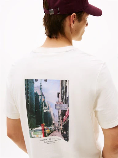 T-shirts korte mouw beige Tommy Hilfiger - Image 5