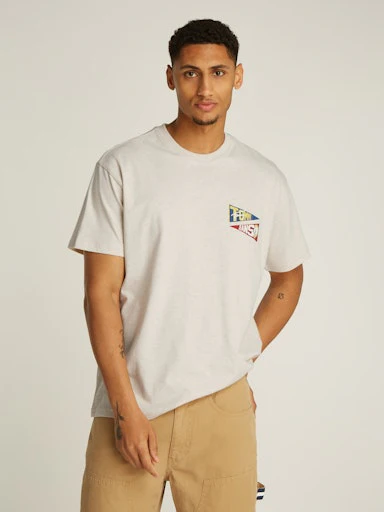 T-shirts korte mouw beige Tommy Jeans