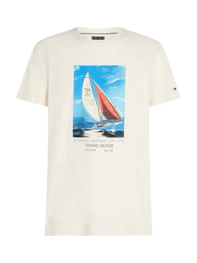 T-shirts korte mouw beige Tommy Hilfiger - Image 5