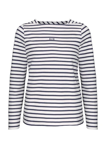 T-shirts lange mouw blauw Bianca