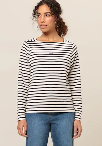 T-shirts lange mouw blauw Bianca - Image 4