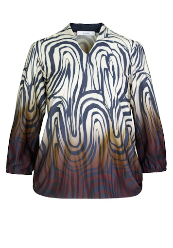 Blouses lange mouw blauw Bianca
