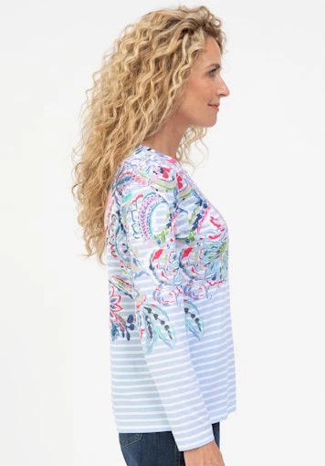 T-shirts korte mouw blauw Bianca - Image 3