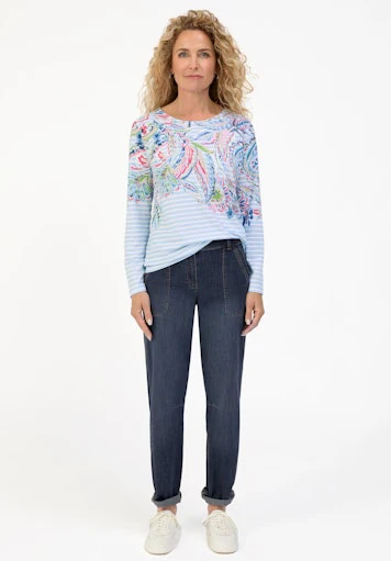 T-shirts korte mouw blauw Bianca - Image 6