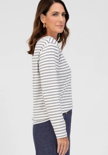 T-shirts korte mouw blauw Bianca - Image 3