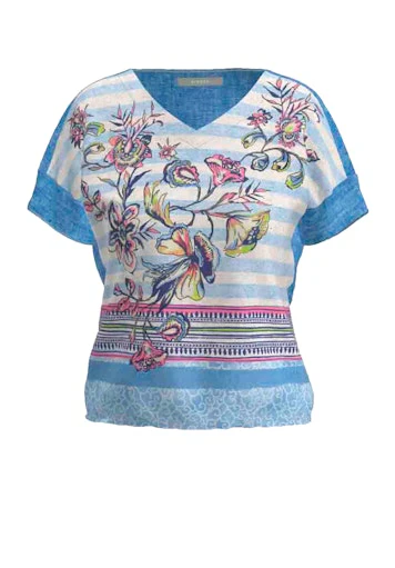 T-shirts korte mouw blauw Bianca