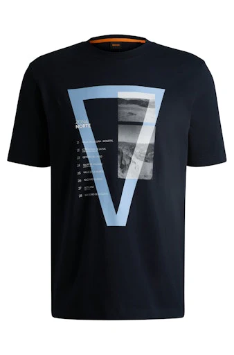 T-shirts korte mouw blauw Boss Men Black