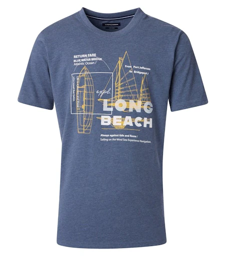 T-shirts korte mouw blauw Casa Moda