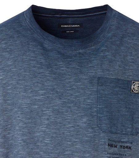 T-shirts korte mouw blauw Casa Moda - Image 3