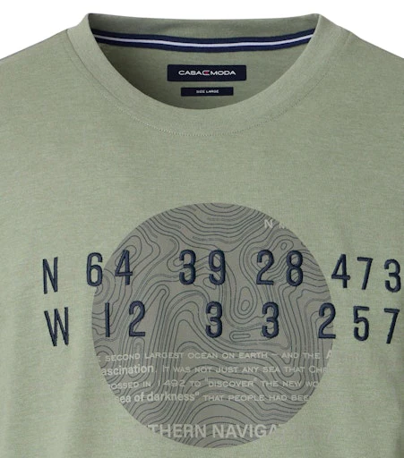T-shirts korte mouw blauw Casa Moda - Image 3