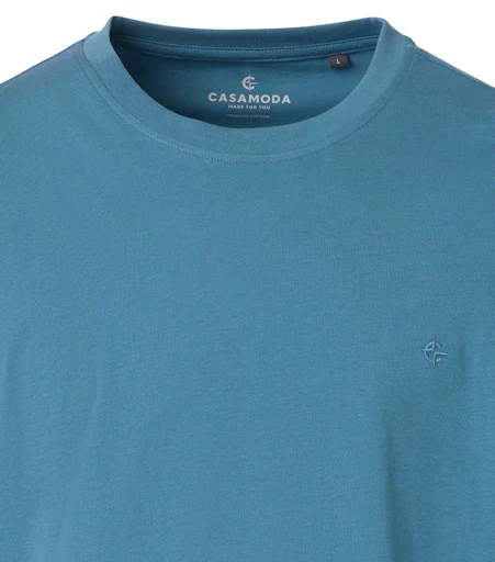 T-shirts korte mouw blauw Casa Moda - Image 3