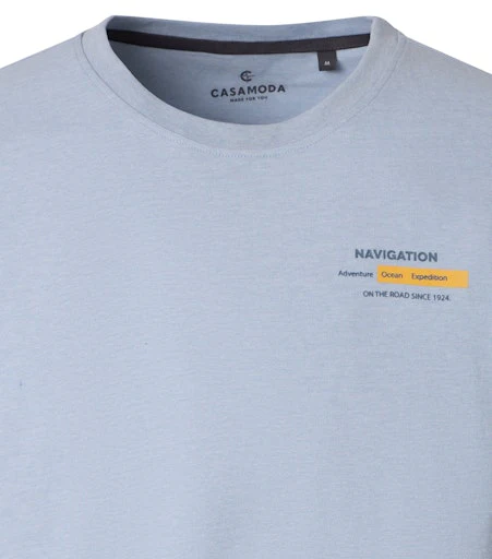 T-shirts korte mouw blauw Casa Moda - Image 3