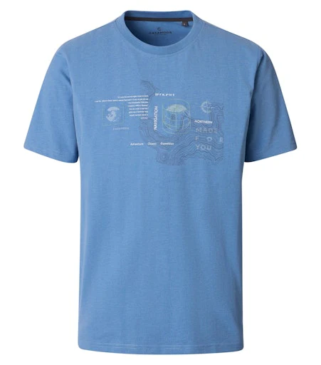 T-shirts korte mouw blauw Casa Moda