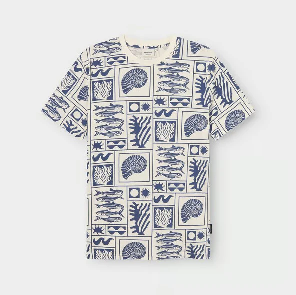 T-shirts korte mouw blauw Dedicated