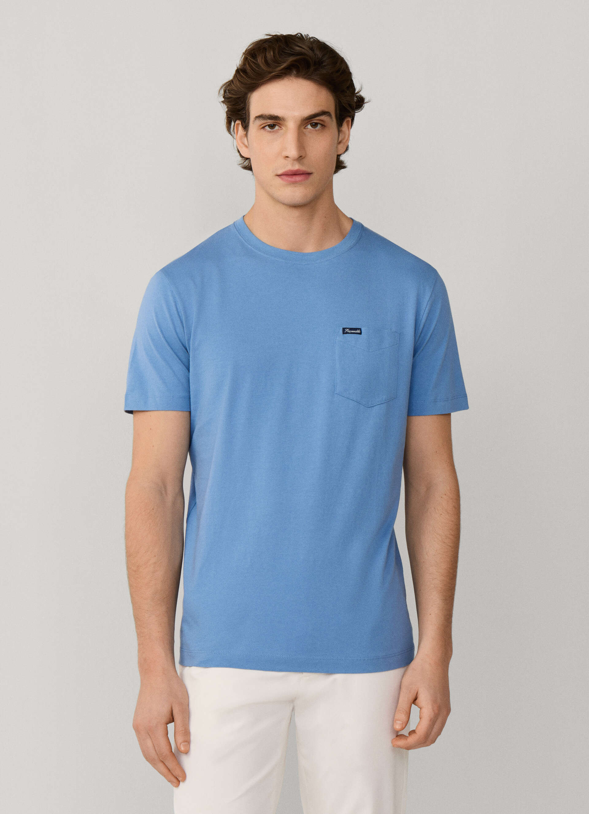 T-shirts korte mouw blauw Façonnable