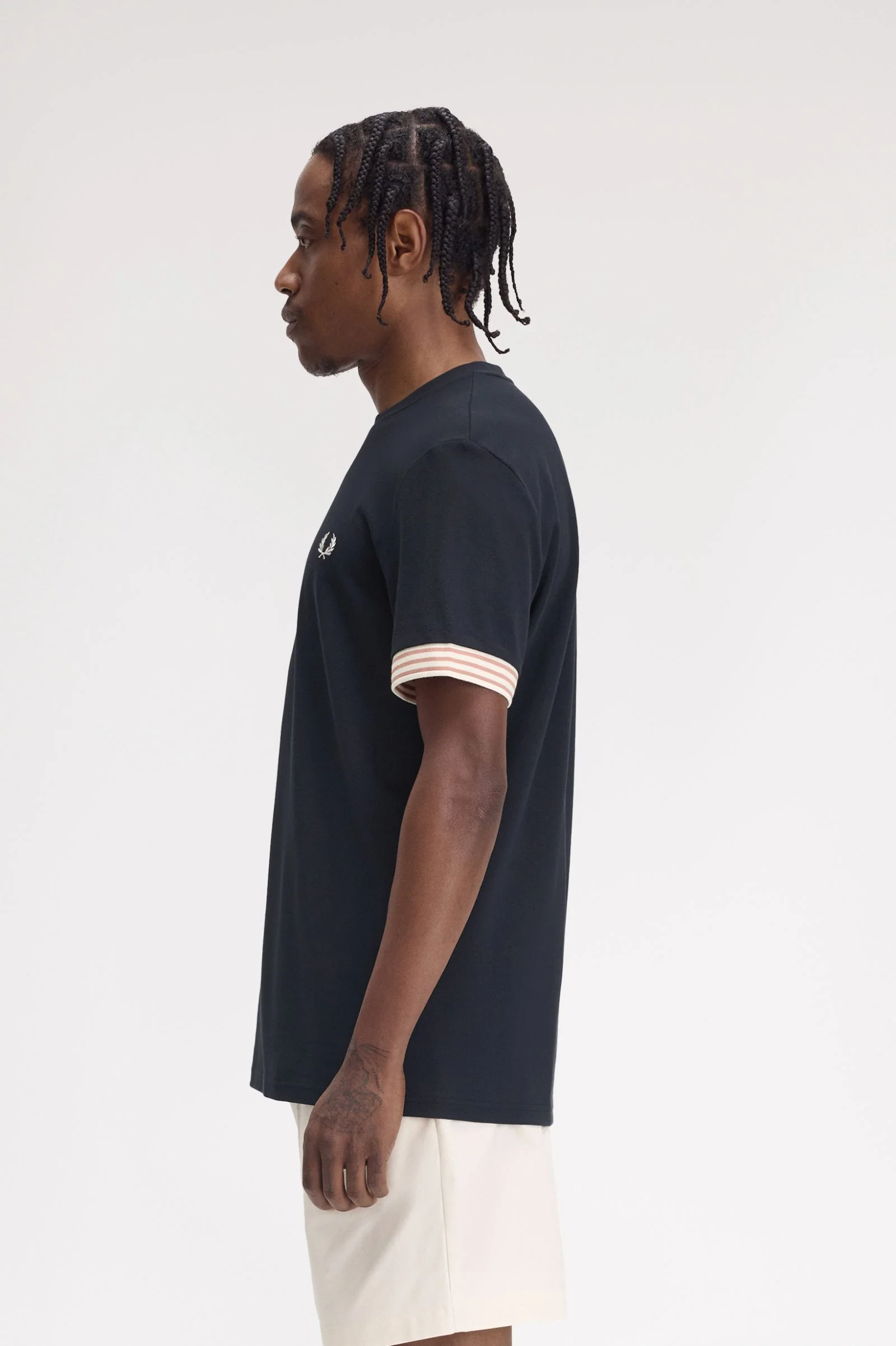 T-shirts korte mouw blauw Fred Perry - Image 2