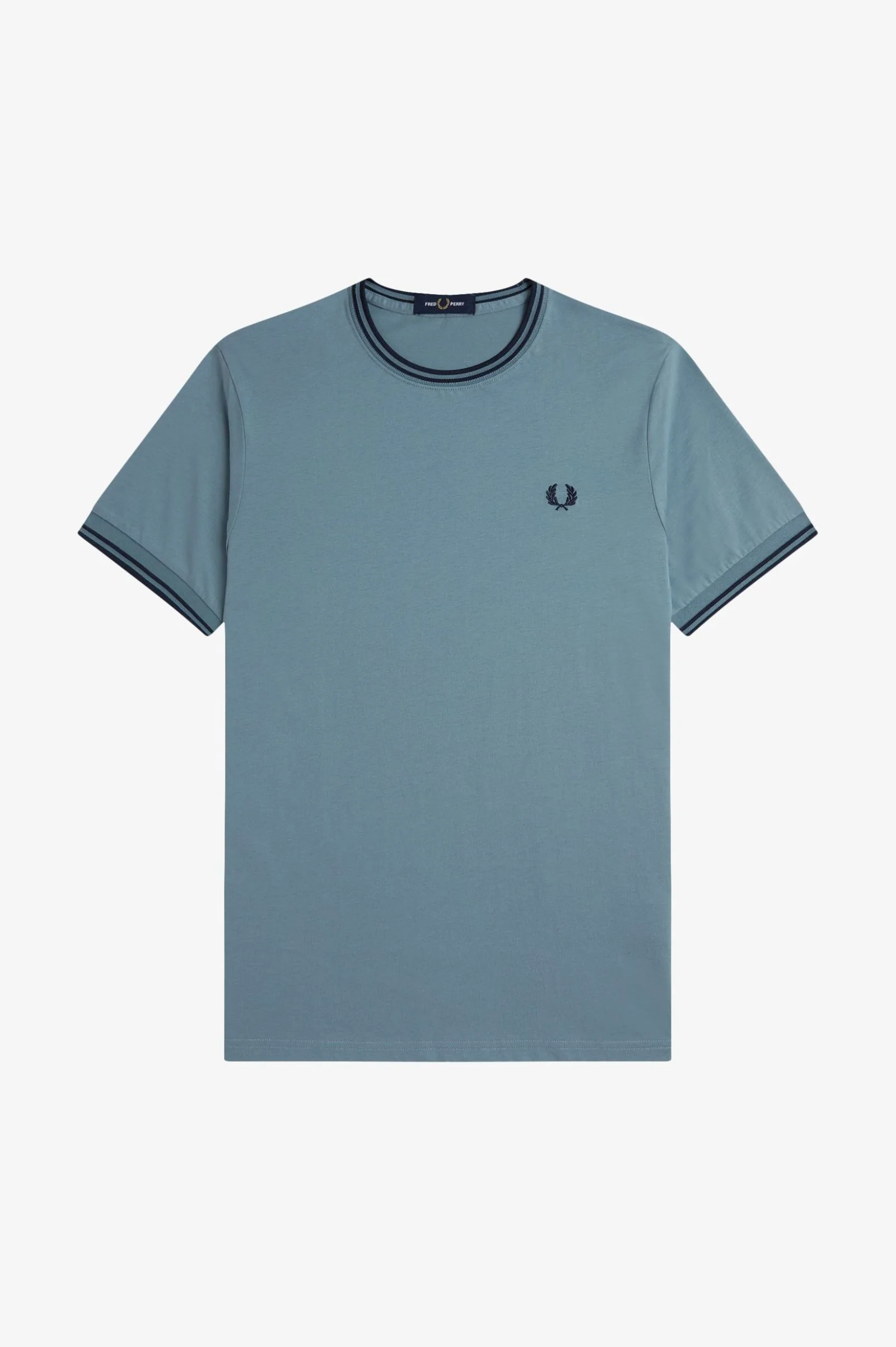 T-shirts korte mouw blauw Fred Perry - Image 4