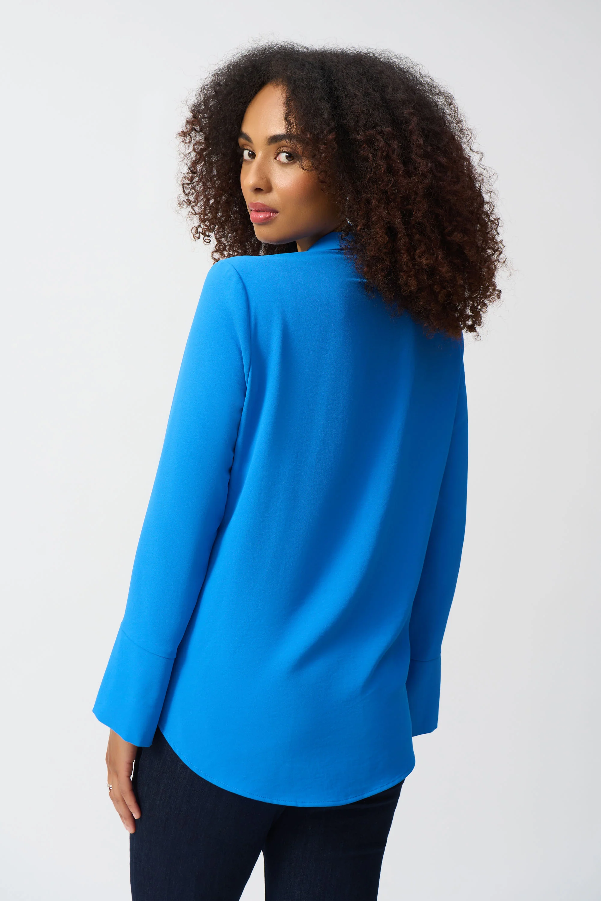 Blouses lange mouw blauw Joseph Ribkoff - Image 3