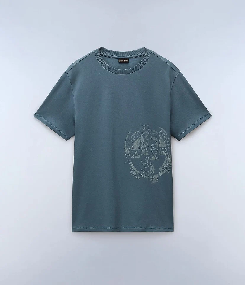 T-shirts korte mouw blauw Napapijri