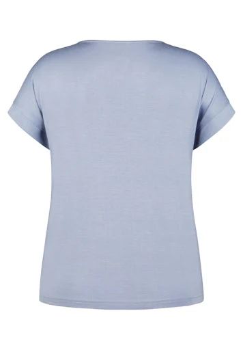 T-shirts korte mouw blauw Rabe - Image 2