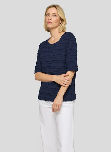 T-shirts korte mouw blauw Rabe - Image 2