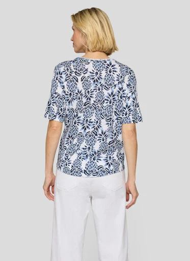 T-shirts korte mouw blauw Rabe - Image 4