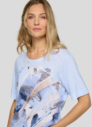 T-shirts korte mouw blauw Rabe - Image 3
