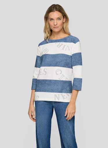 T-shirts korte mouw blauw Rabe - Image 2