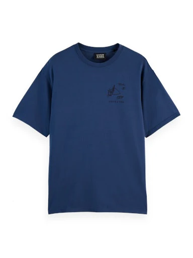 T-shirts korte mouw blauw Scotch & Soda - Image 3