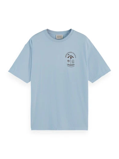 T-shirts korte mouw blauw Scotch & Soda - Image 3