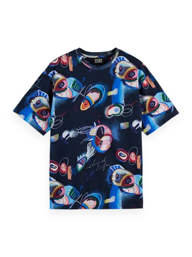 T-shirts korte mouw blauw Scotch & Soda - Image 3