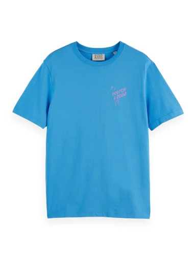 T-shirts korte mouw blauw Scotch & Soda - Image 3