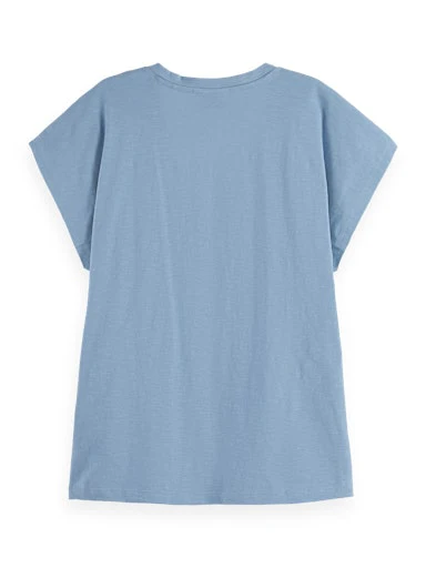T-shirts korte mouw blauw Scotch & Soda - Image 3