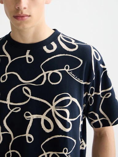 T-shirts korte mouw blauw Scotch & Soda - Image 3