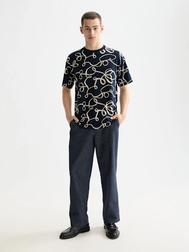 T-shirts korte mouw blauw Scotch & Soda - Image 4