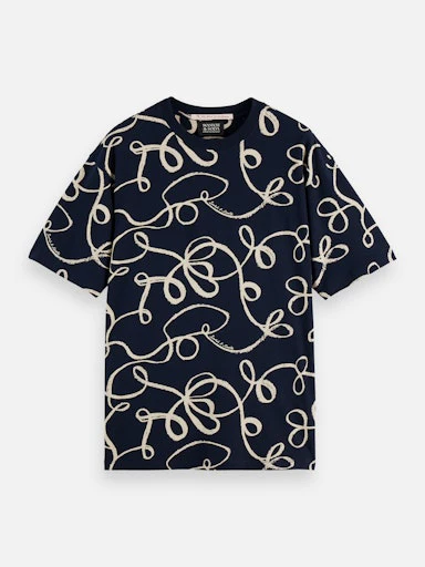 T-shirts korte mouw blauw Scotch & Soda - Image 6