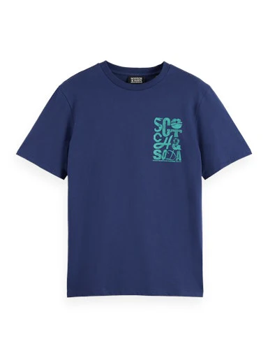 T-shirts korte mouw blauw Scotch & Soda - Image 6