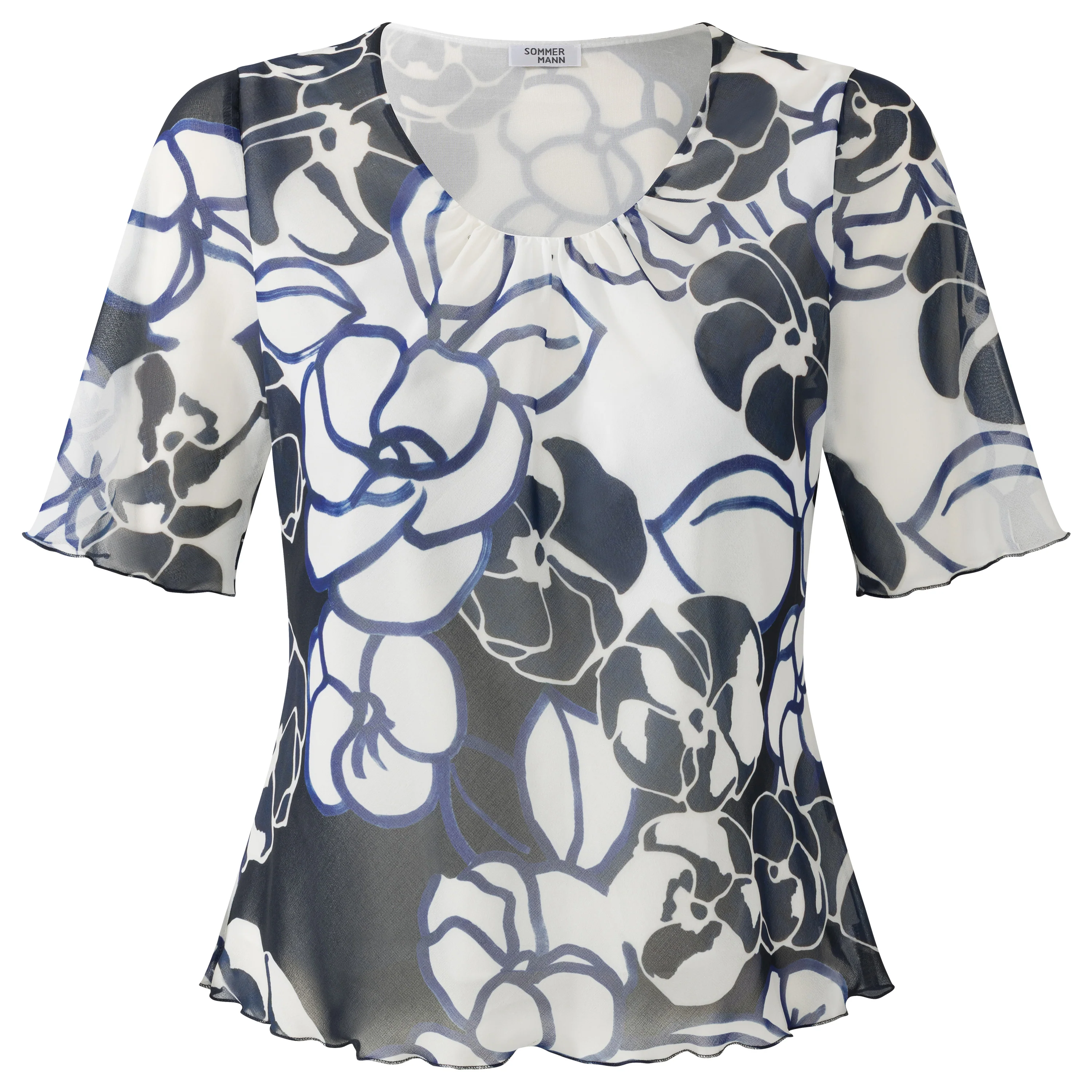 T-shirts korte mouw blauw Sommermann