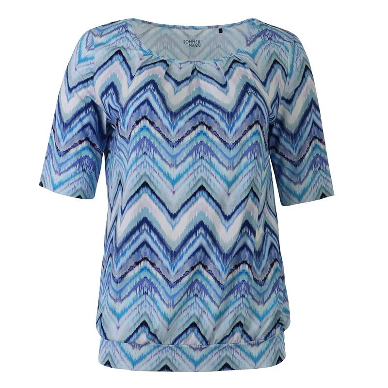 T-shirts korte mouw blauw Sommermann